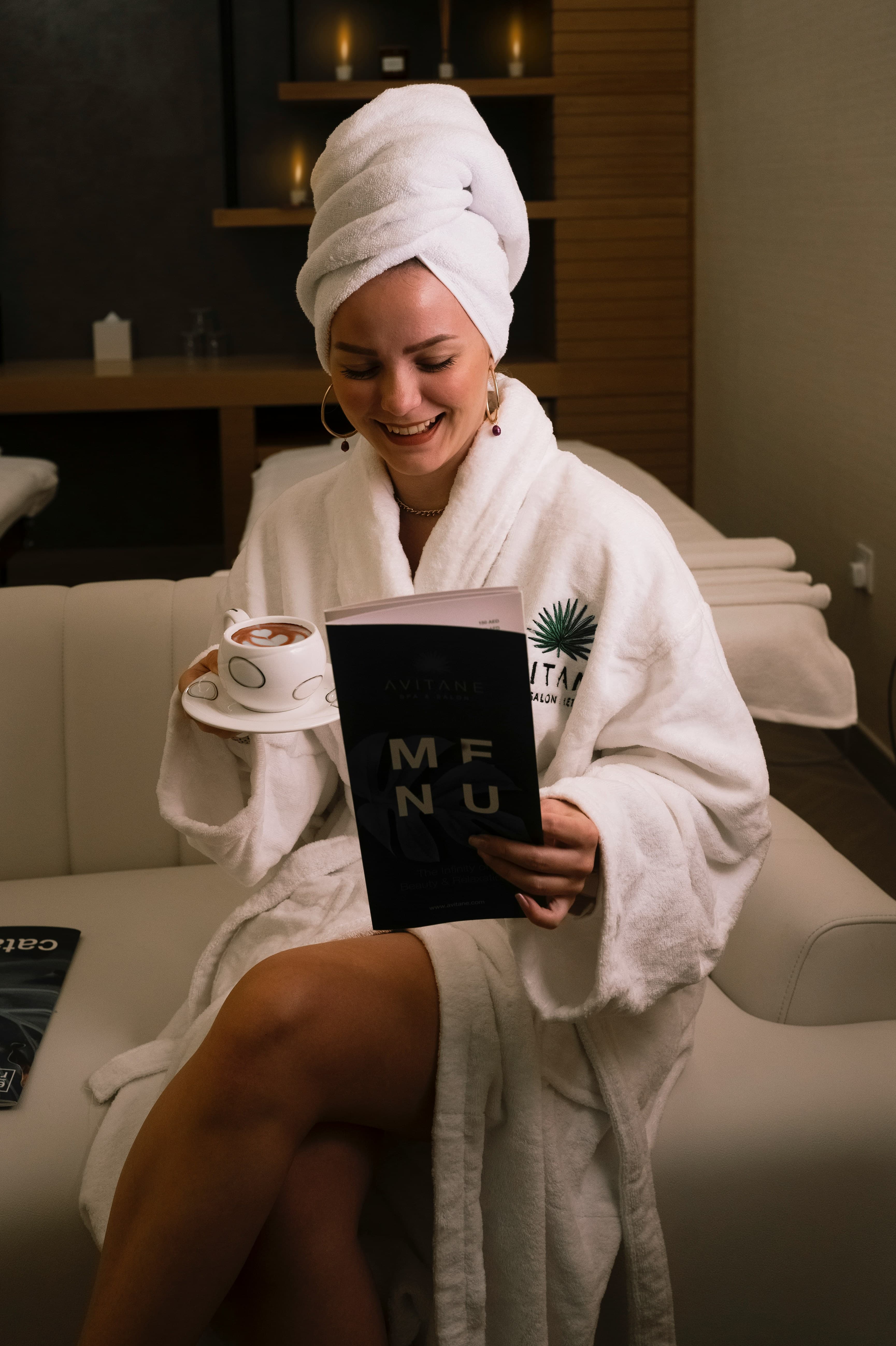 Luxury spa robes, premium towels and wellness textiles